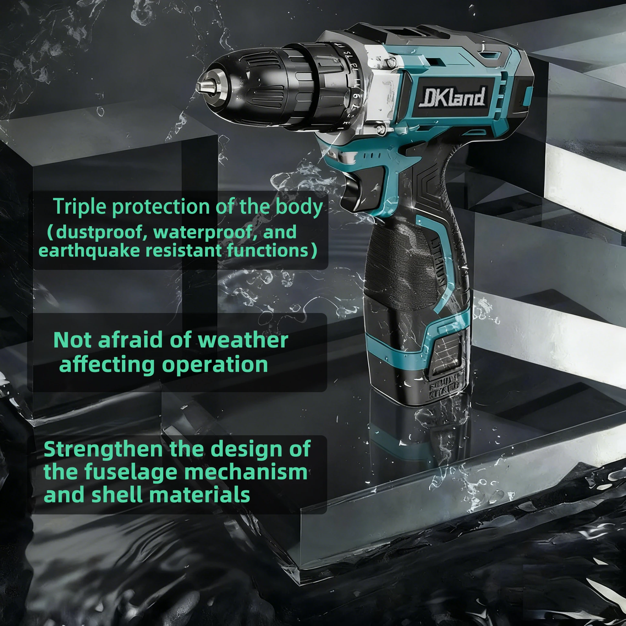 28in1Cordless Drill Set18V High Torque Enhanced Edition Charging Handdrill Dual Speed Lithium Drill Home Multi functional Impact