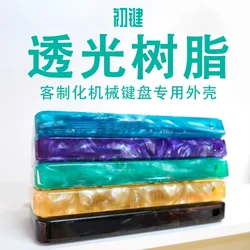Colorful Translucent Resin Shell Custom DIY Mechanical Keyboard Case Compatible with 60% GH60 Wooting 60he Shell Gamers Design