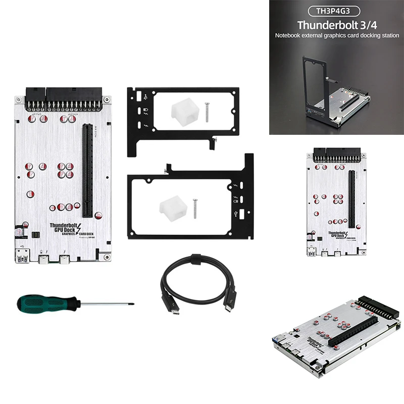 TH3P4G3 60W PD Charging For Thunderbolt GPU Dock For Laptop Notebook To External Graphic Card 40Gbps For  Windows Durable