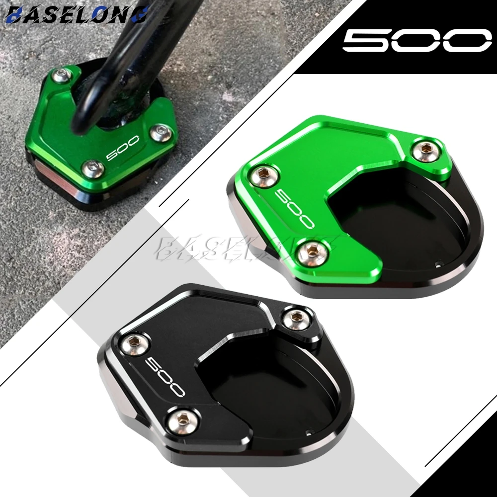 

Motorcycle Kickstand Foot Side Stand Extension Enlarger Support Plate Pad For Kawasaki Eliminator 400 450 500 SE 2024 2025 2026