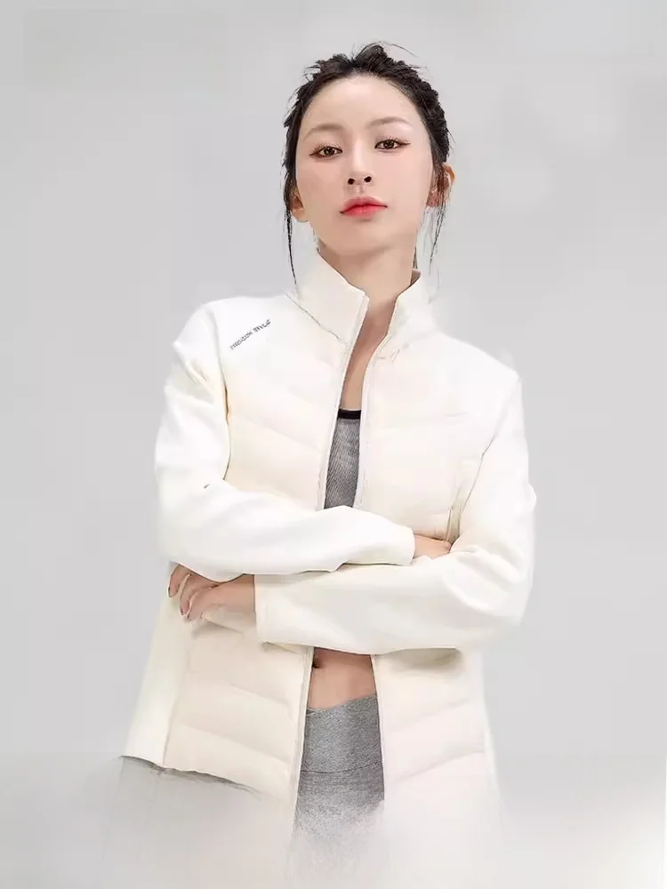 

Yaloo Women's Lightweight ort down Jaet Winter Outdoor Sports Fitn Slim Fit Nylon Fabric Zipper Closure Warmth