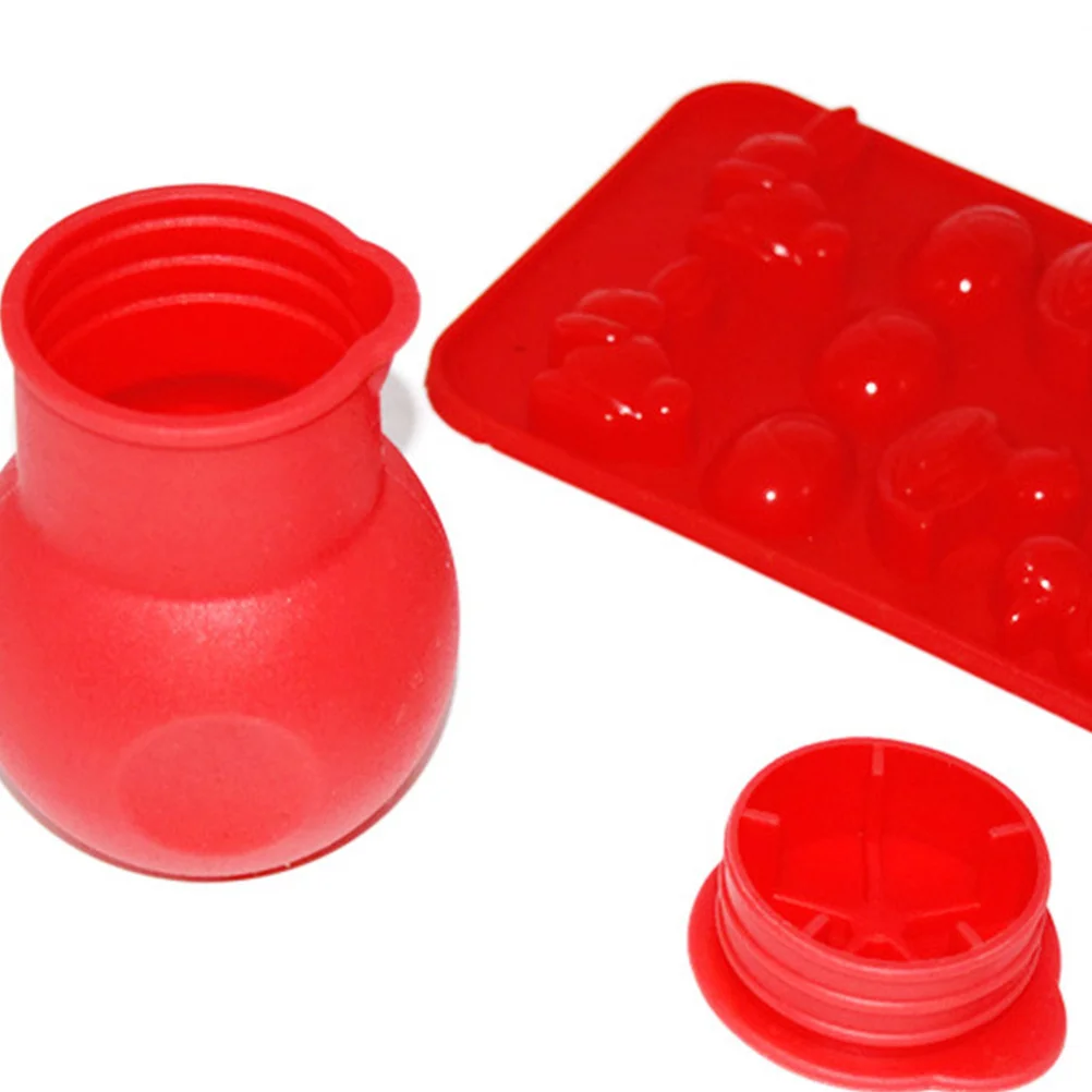 Macetas de silicona para derretir Chocolate, color rojo y verde, mantequilla derretida por microondas, calor, salsa de leche, herramienta para hornear, fácil de limpiar, 2 uds.