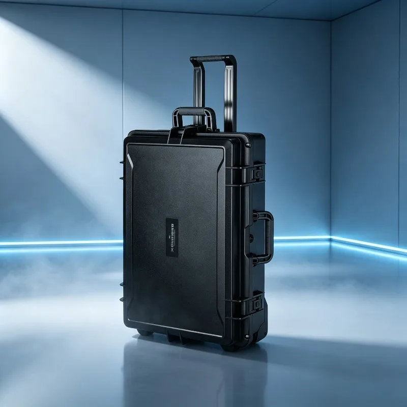 Large-sized Instruments Box Waterproof Anti-collision Organizer Box Sponge Lining Trolley Suitcase Safety Protection Tool Boxes
