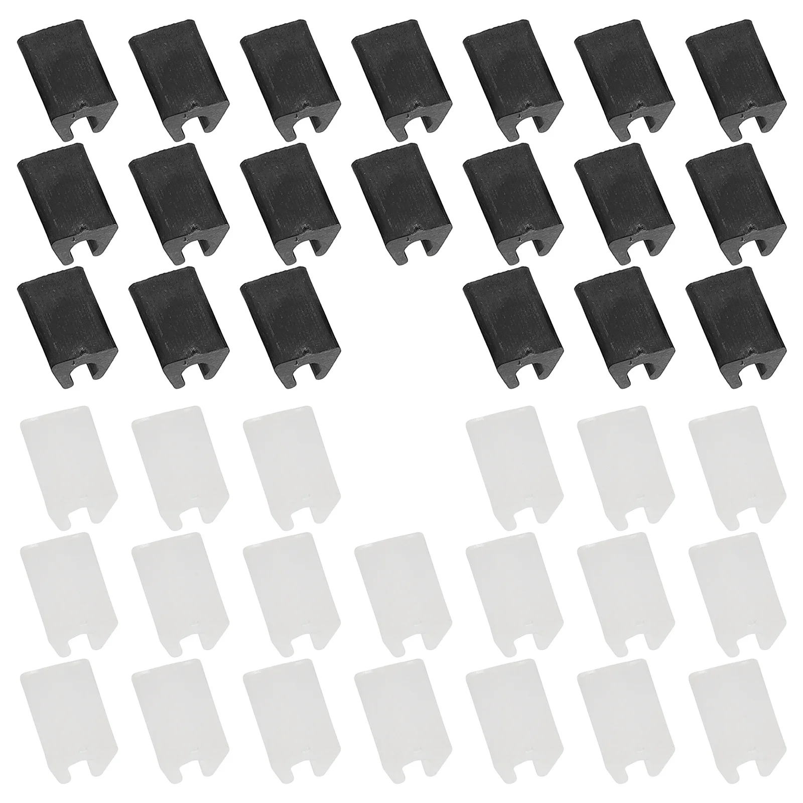 

40Pcs Chair Feet Protectors Plastic U-Shape Non-Slip Caps for Table Chair Floor Anti-Scratch Covers Table Leg Protectors
