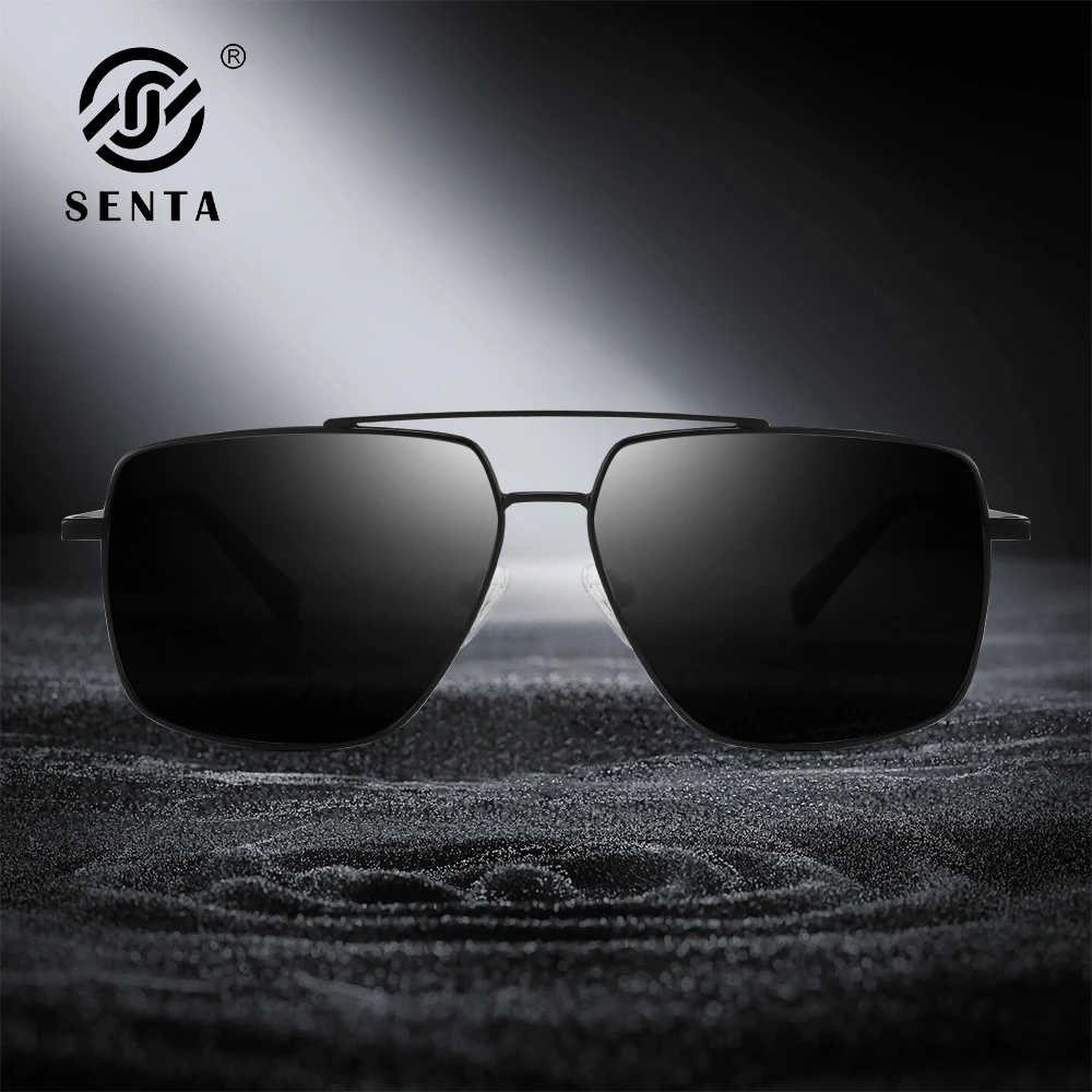 

Polarized Sunglasses Men Women Stainless Steel Frame Vintage Fishing Outdoor Sports Square Sun Shade Fashion Car Driving Glasses