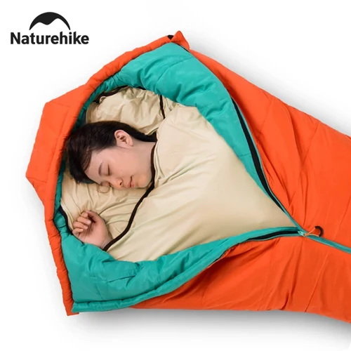 Imagen 2 del producto Saco de dormir de 2023 Naturehike, edredón ultraligero de alta elasticidad para momias, saco de dormir portátil para acampar
