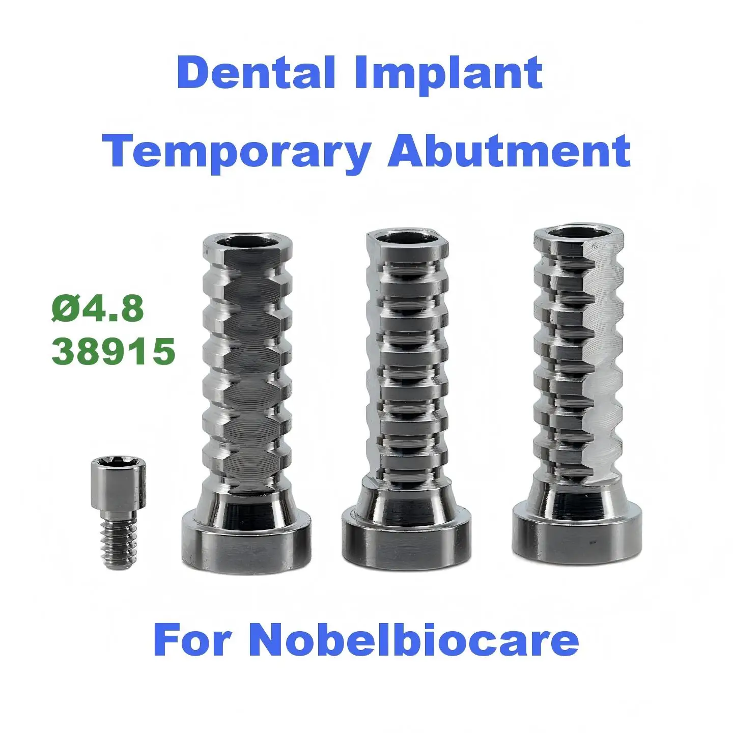 Precision Dental Implant Temporary Abutments High Grade Titanium Alloy Provisional Restorative Accessories For Implantology