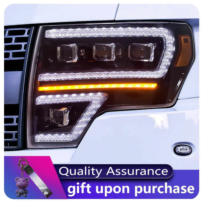 

Headlights For Ford Raptor F150 F-150 2008-2014 Front Light DRL Head Lamp Signal Dynamic LED Projector Lens Car Auto Accessory