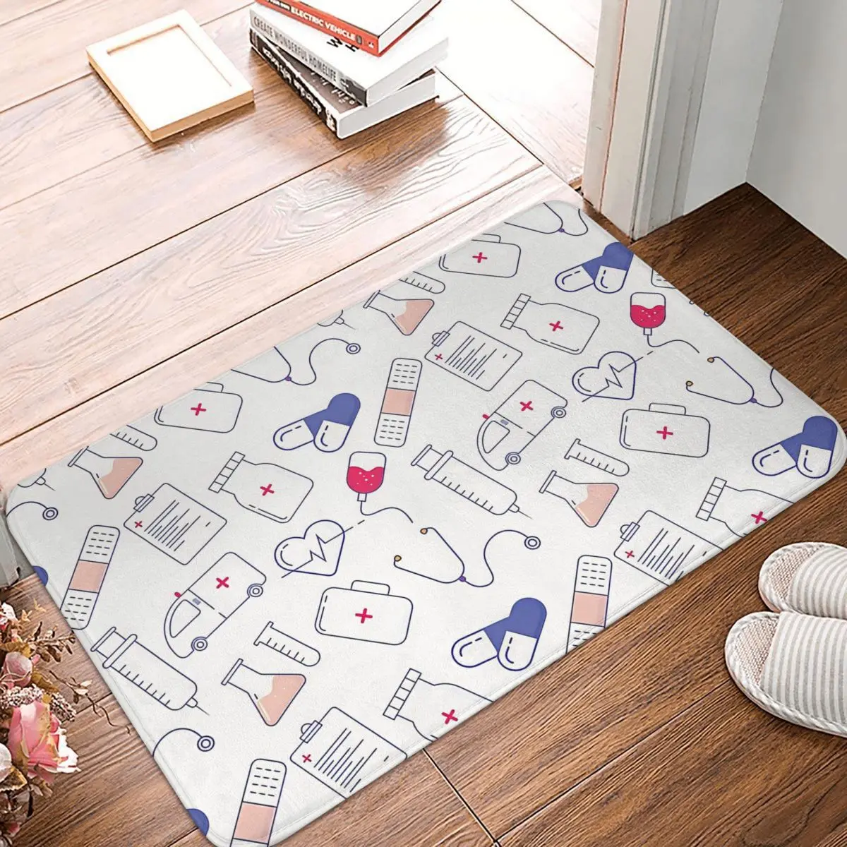 Medical Bathroom Mat Pattern Gift For Healthcare Worker Nhs Doormat Living Room Carpet Entrance Door Rug Home Decoration