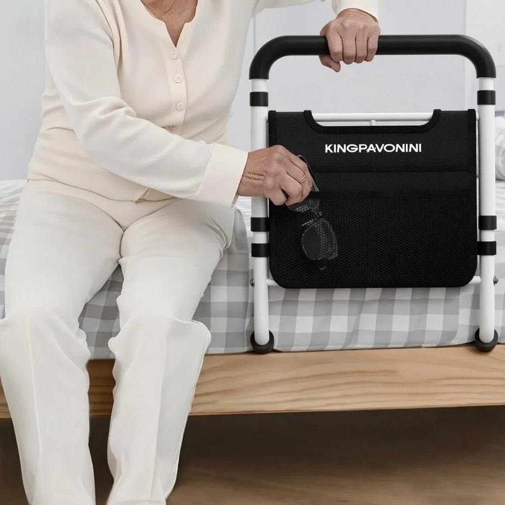 حاجز سرير أمان لكبار السن - ترقية 2026، معتمد من ASTM، قابل للتعديل وخالي من الأدوات، يدعم 400 رطلاً