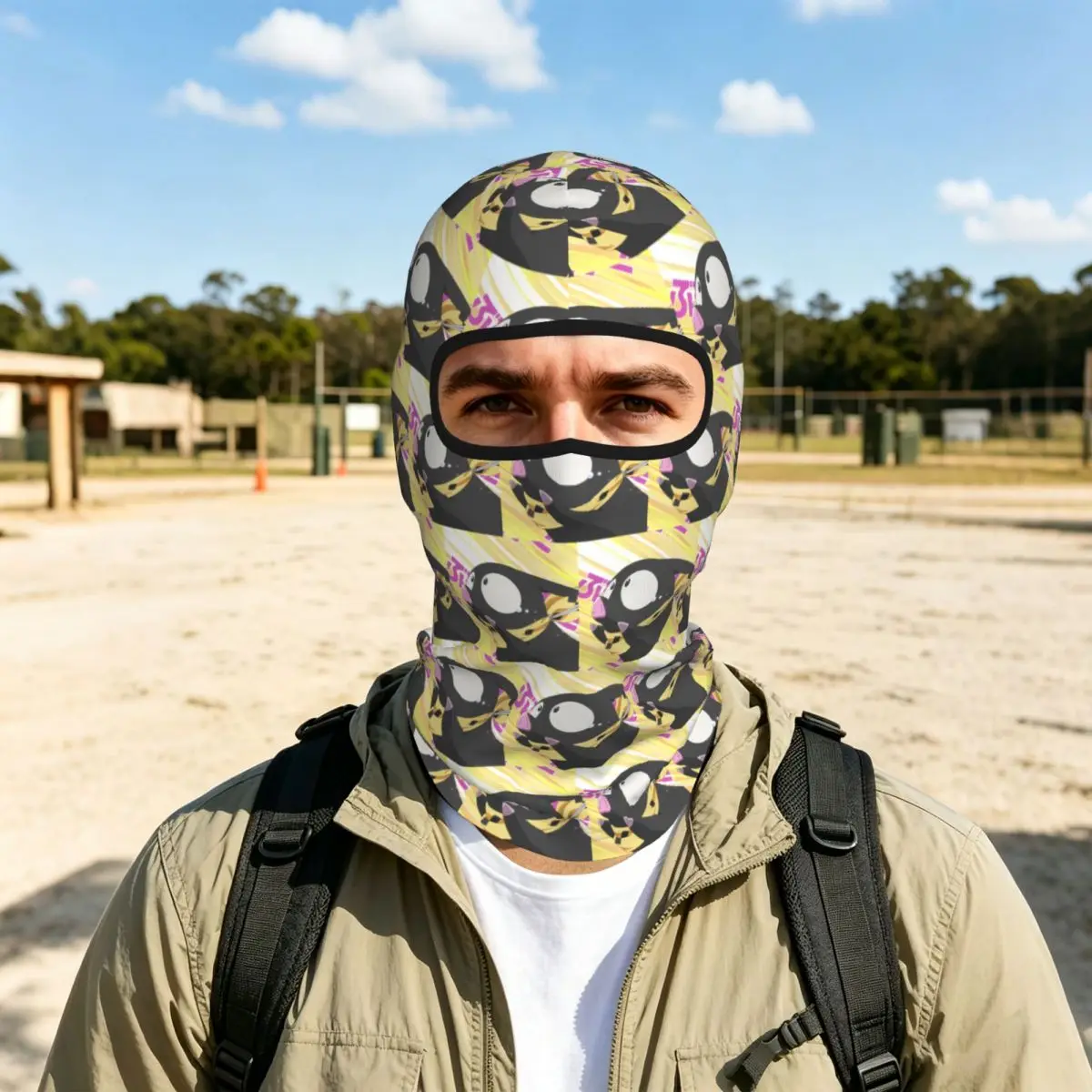 P-chan Ryoga Lost Pig Ranma 1/2 Adventure Comedy Thin Balaclava Full Face Mask Sun Protection Neck Gaiter For Motorcycle Outdoor