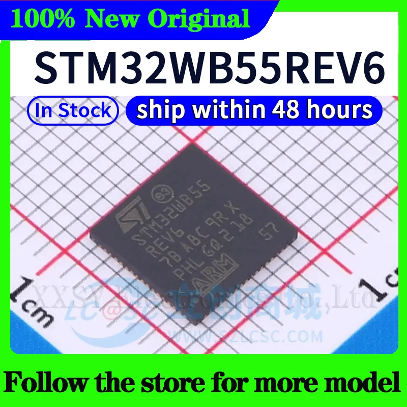 STM32WB55RGV6U STM32WB55RGV6 STM32WB55REV6 STM32WB55RCV6 STM32WB55CGU6 STM32WB55CEU6 STM32WB55CCU6 Hohe qualität Neue