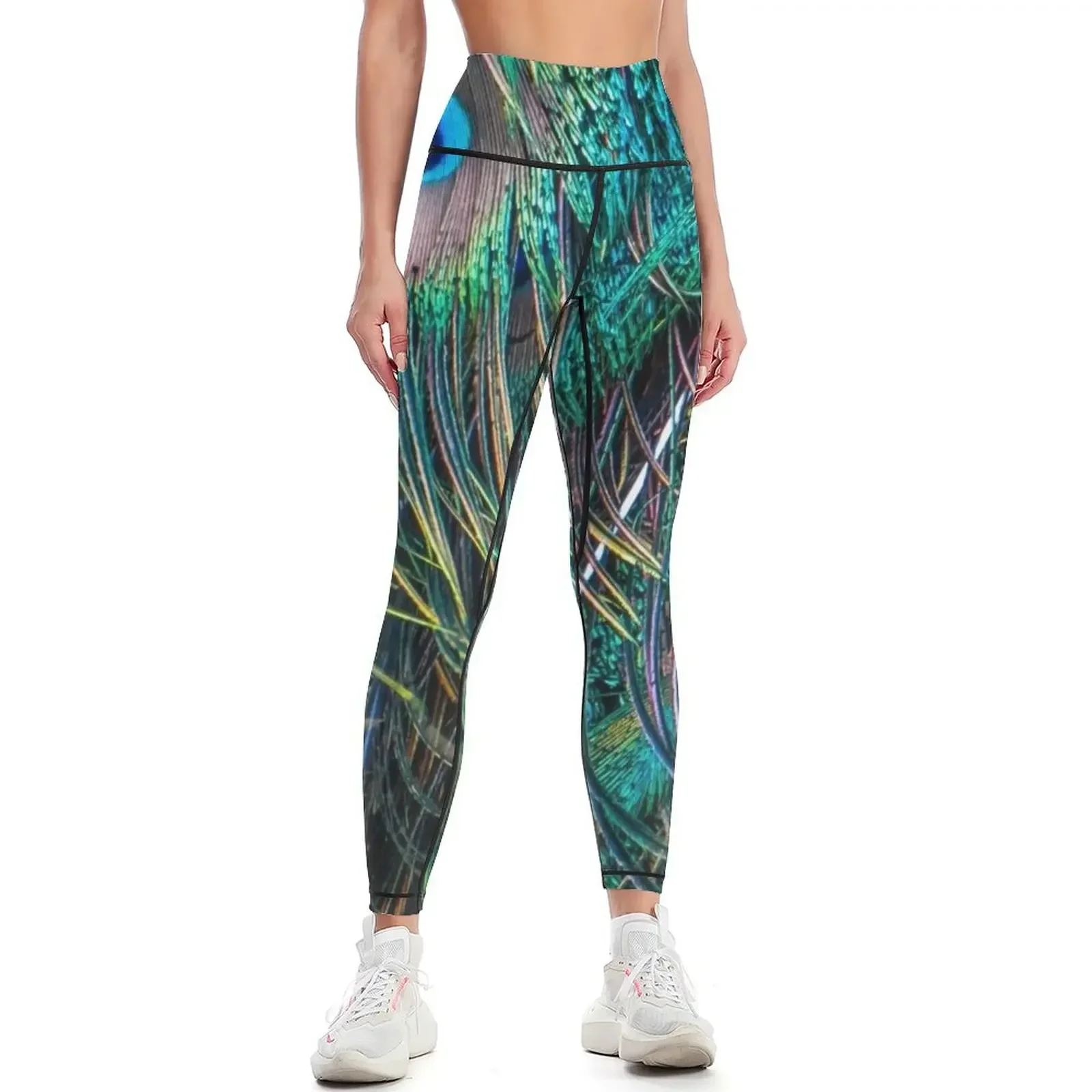 

Peacock Feathers Leggings workout shorts Women's sports pants sports shirts gym Women's sports Womens Leggings