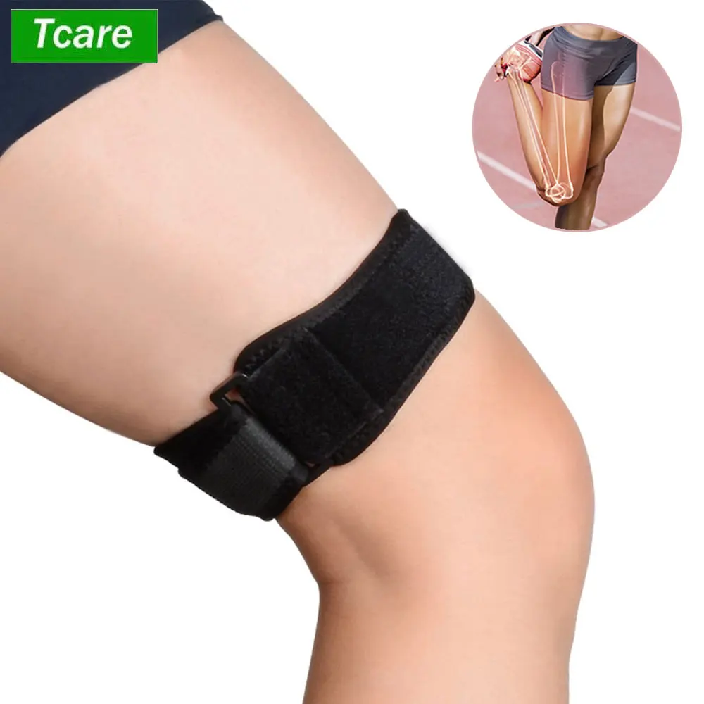 IT Band Strap - Iliotibial Band Syndrome Support & ITBs Knee Brace for Sports - Adjustable Athletic Compression Wraps Stabilizer