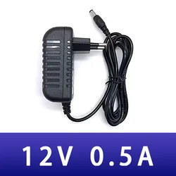 12V 0.5A power adapter AC DC New 100V-240V Converter 500mA Power Supply EU UK AU US Plug 5.5mm x 2.1mm for CCTV WiFi LED