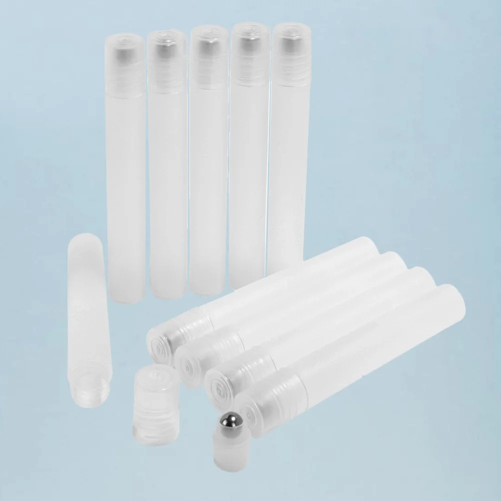 10 pz 10 Ml Bottiglie Roller Ball Contenitore di Metallo Riutilizzabile Per Olio Essenziale Profumo di Viaggio di Stoccaggio A Prova di Perdite Terapia di Aroma