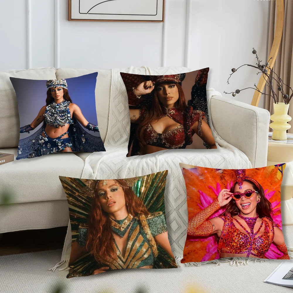 Anitta Ensaios Da Anitta cushion cover For Pillow Case Sofa Bedroom Living Room Office Bedside Table Backrest Printing Square