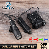 Tactical OGL Red Green Blue Indicator Surefir M300A M600C Hunting Scout Light With airsoft Dual Switch Fit Mlok Keymod 20mm Rail