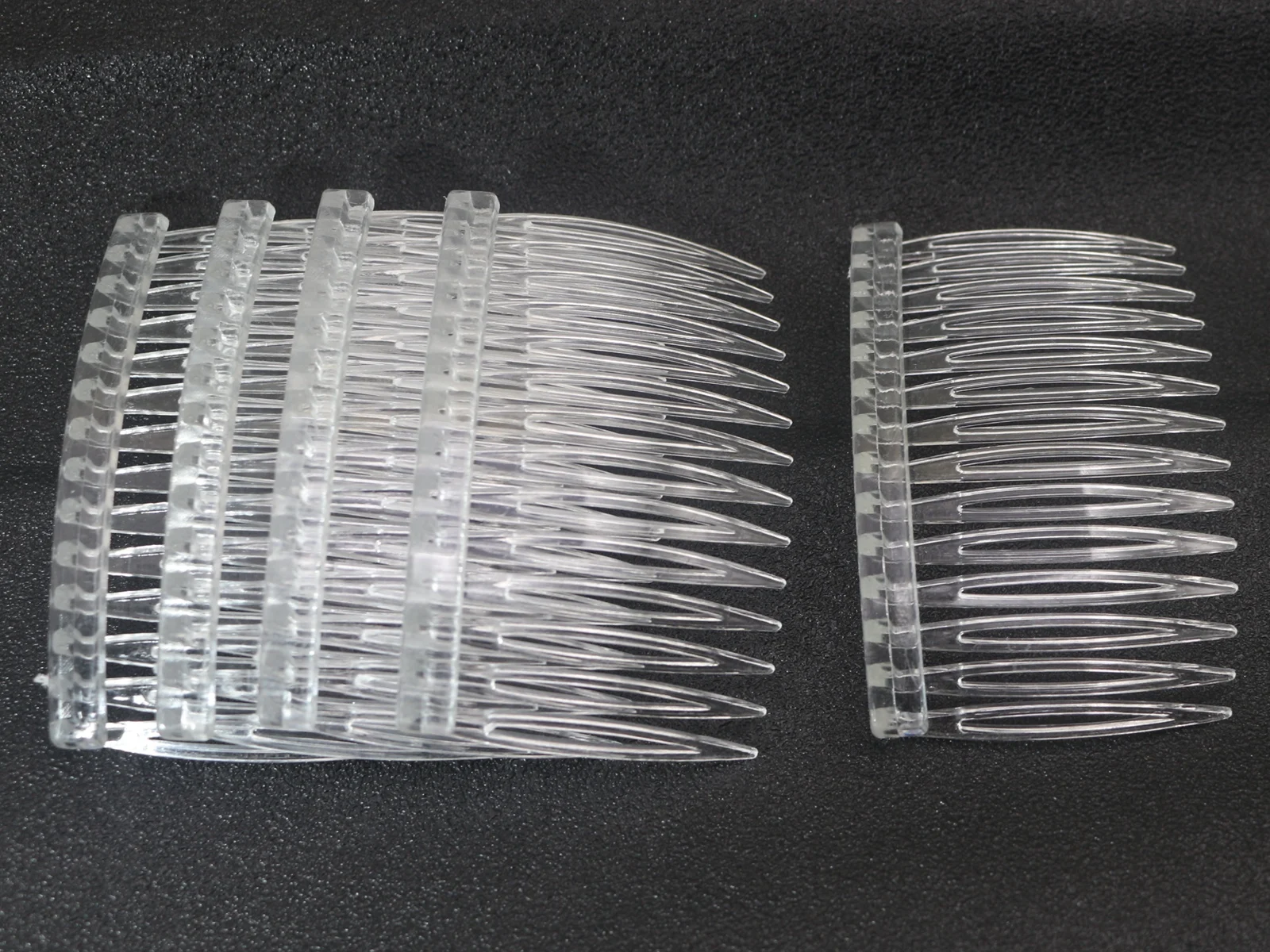 20 Clear Plastic Hair Clips Side Combs Pin Barrettes 70X40mm for Ladies  High quality in EU and US quality standard