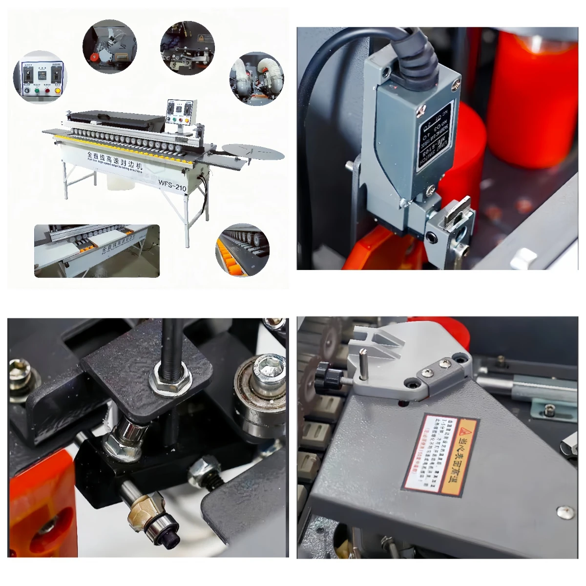 New WFS-210 Fully Automatic Edge Banding Machine Full Line High Speed Edge Sealing Machine Edge Bander Mdf Plywood Hdf Wood