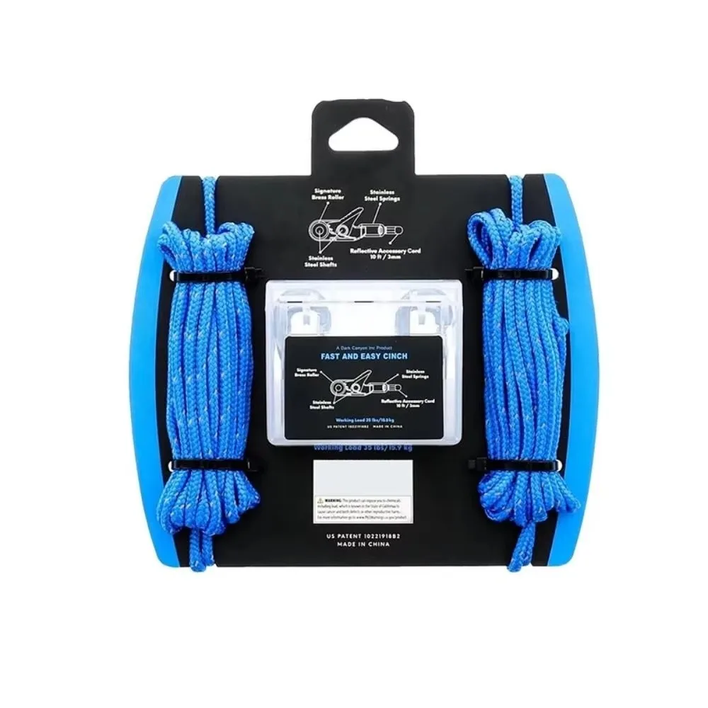 New Knot-Free Rope Tensioner Roller Easy Operation Locking Tie-Down Tool Heavy-duty Cable Puller Boating