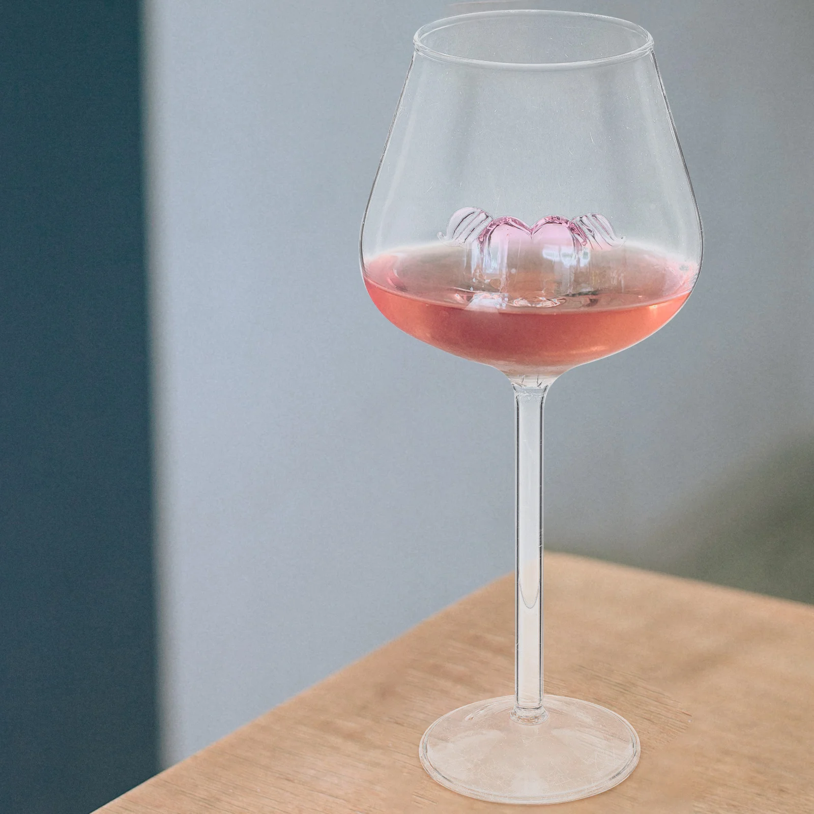 

Glass Cup Decorative Romantic Design Safe for Valentine Wedding Party Clear Glass Coffee Juice Tea Cup