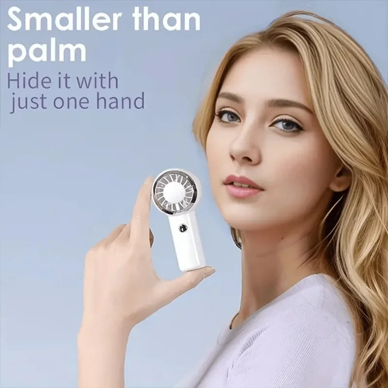 2026 New Ultralight Only Mini Size Handheld Fan Portable Fan Air Cooler Pocket Fan Rechargeable for Travelling Shopping