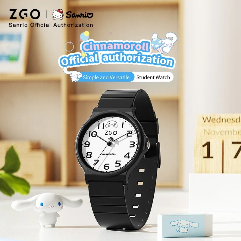 ساعة ZGO Sanrio للأطفال لكل من الأولاد والبنات. ساعة كوارتز للطلاب. ساعة رياضية مقاومة للماء. هدية 8522