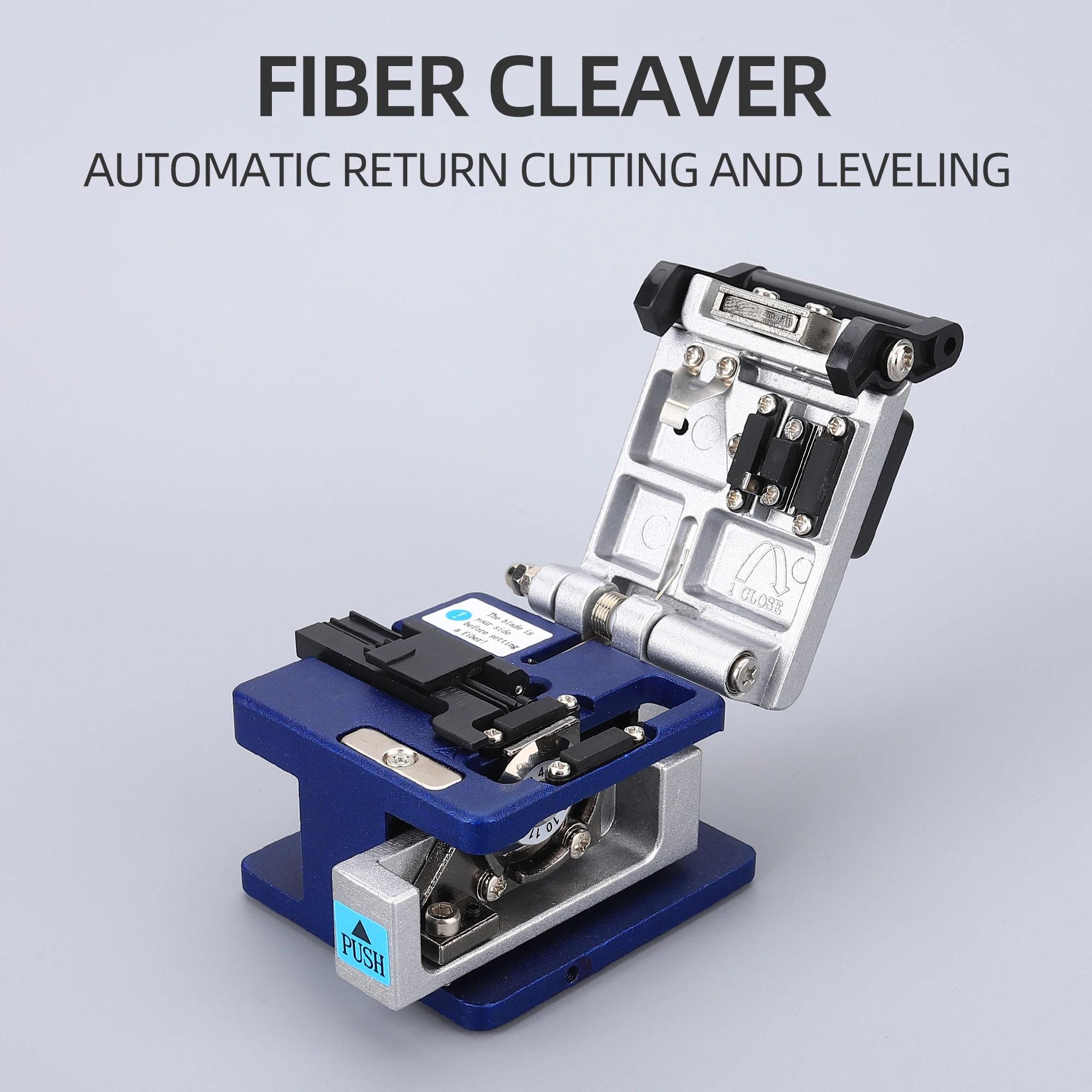 Optical Fiber Cleaver Tools FC-6S Optic Fiber Cleaver Cutter 250um - 900um 12 Surface Blade Metal Material