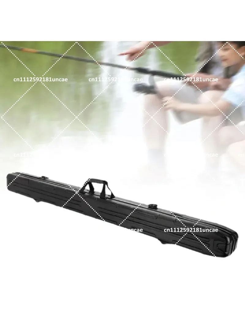 Fishing Rod Storage Case Hard Shell Travel Bag Non Slip Handheld Pole Organizer for Boat Garage Beginners