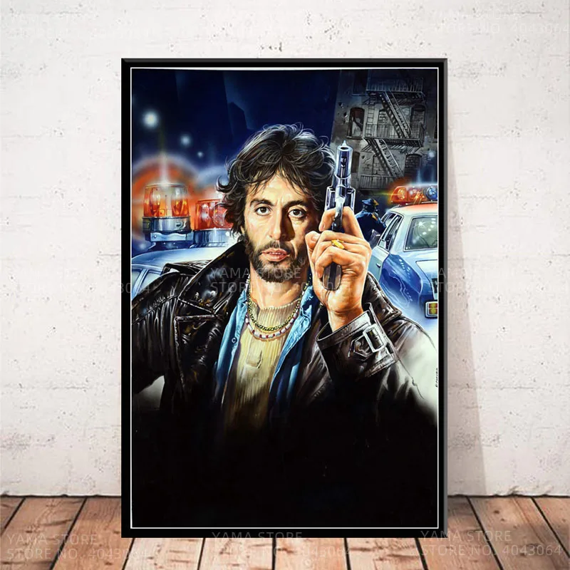 Serpico Al Pacino Classic Movie Print Art Canvas Poster, Living Room Decor, Home Wall Picture