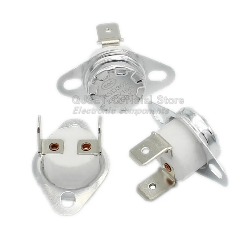 KSD302 16A /250V 40-300도 세라믹 KSD301 평상시 닫힘 열 스위치 온도 조절기 45 ℃   85 ℃   95 ℃   135 ℃   160 ℃   185 ℃   220 ℃