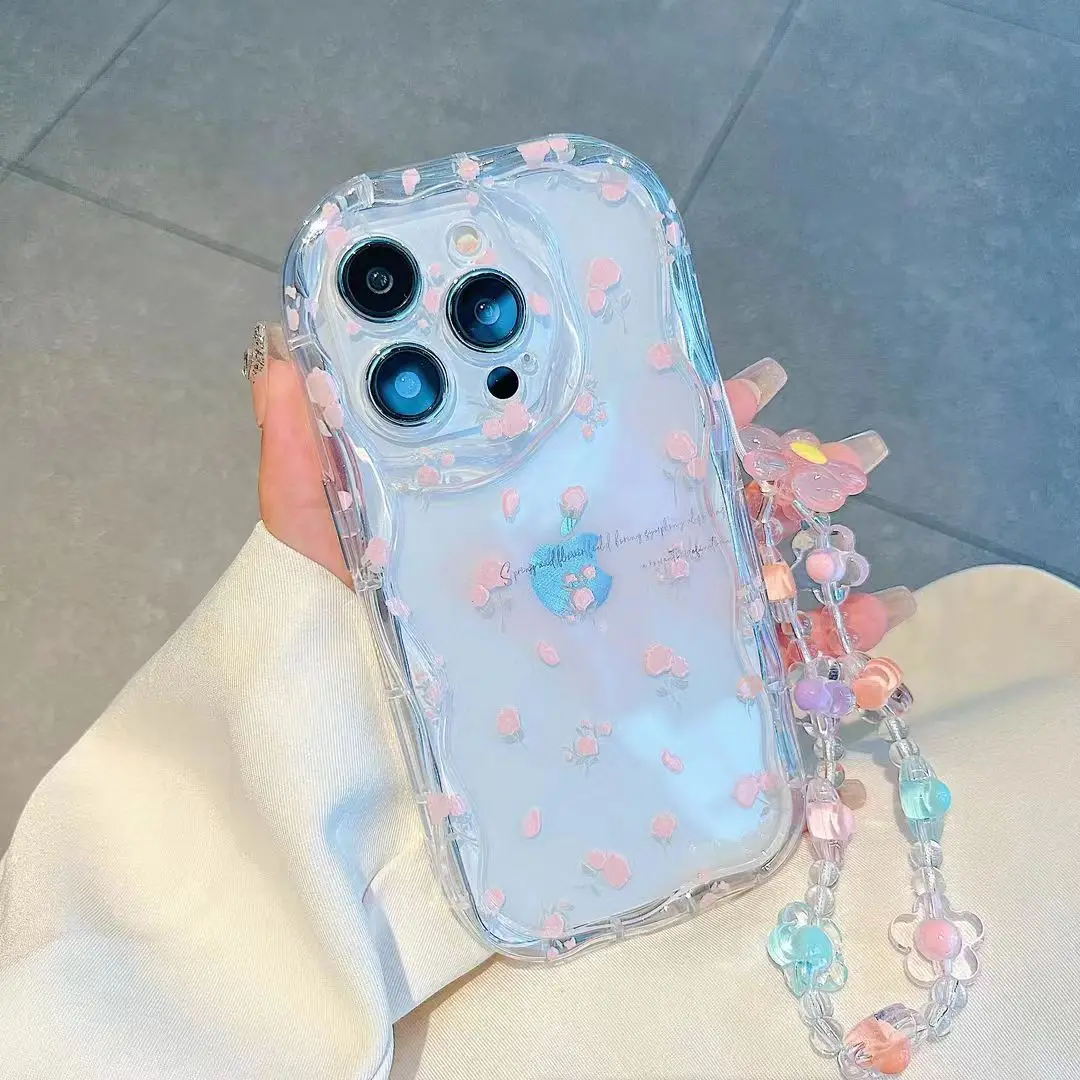 Gefragmenteerde Bloemen Telefoonhoesje Voor Oppo A78 A58 A98 5G A58 A38 4G A94 F17 F19 F11 F9 Reno 5 6 7 4 Pro Zachte Siliconen Hoes