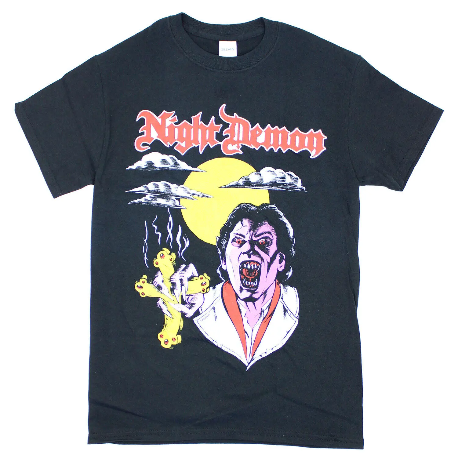 

Men's Night Demon Fright Night T-shirt T-shirt Medium Black