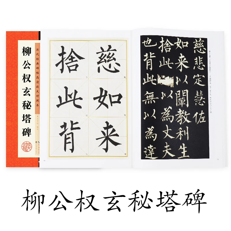 

Liu Gongquan Writing Calligraphy Book for Adult Beginner Stone Inscriptions Copybook Libre Dynasties Chinese Xuanmi Tower Stele