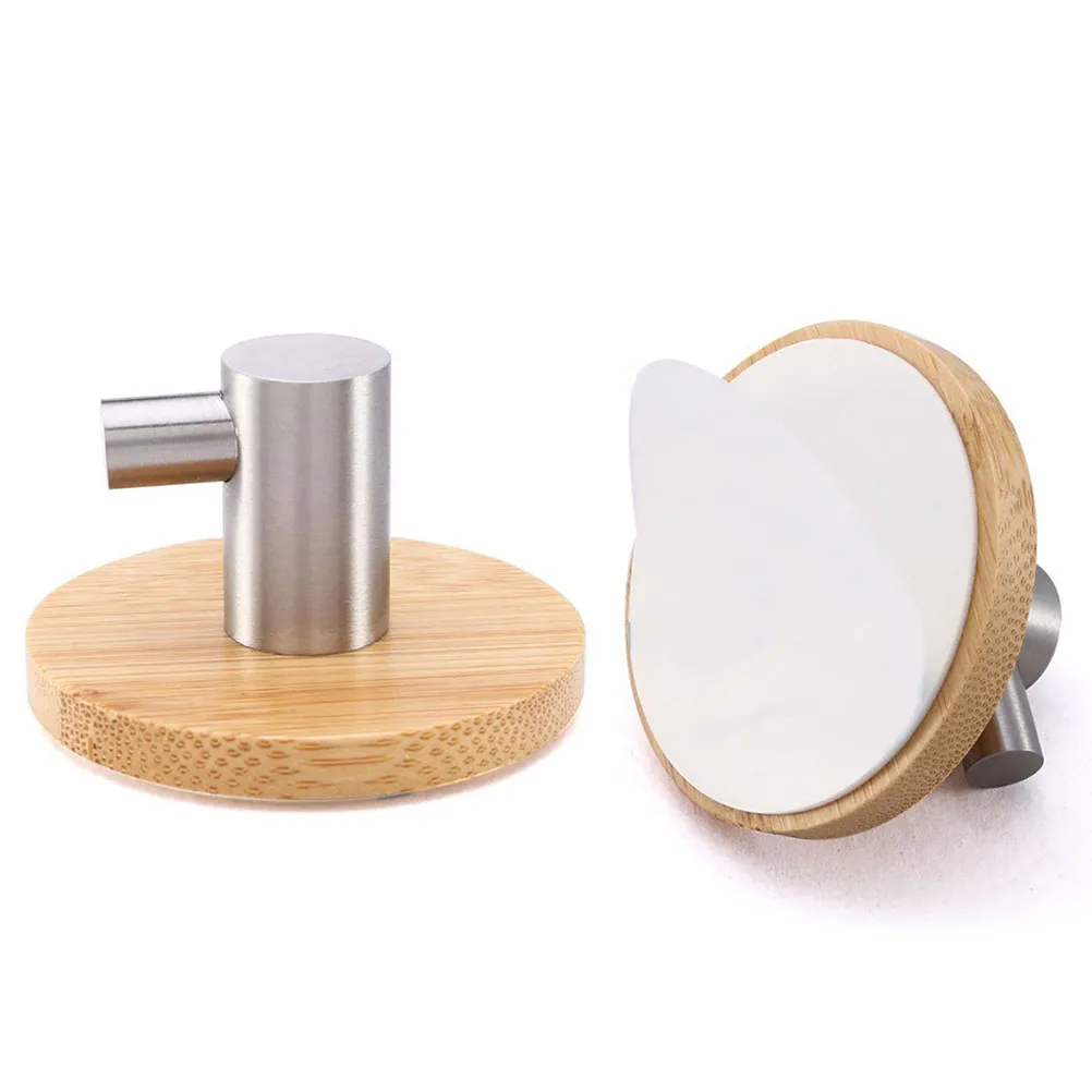 

2Pcs Metal Clothes Hooks Stainless Steel Storage Hanger for Bathroom Kitchen Wall Mount Utility Towel Rack Organizer