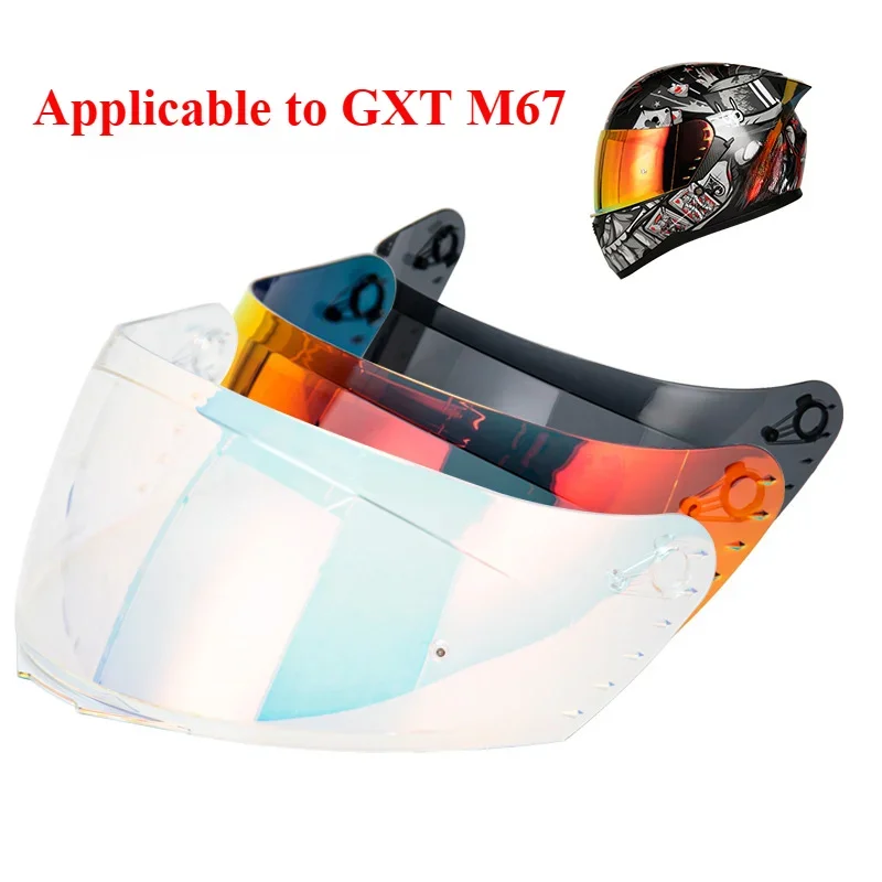 For GXT Helmet Glass Motorcycle Helmet Visor for GXT M67 Helmet Lens