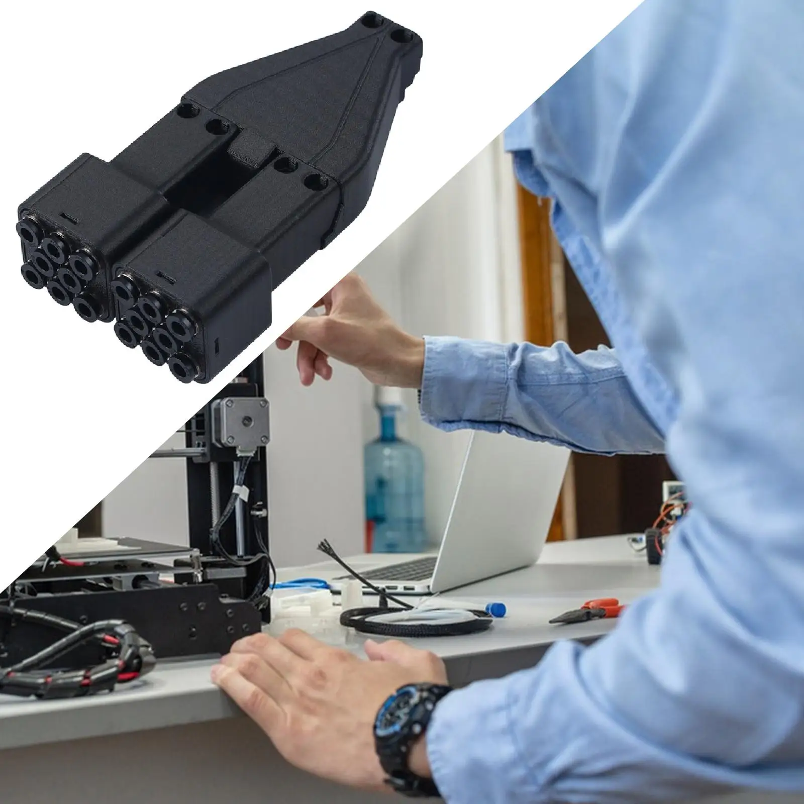 

16 in 1 Filament Hub, 3D Printer Accessories, Maintenance, High Precision, Easy Installation Heavy Duty Filament Switching