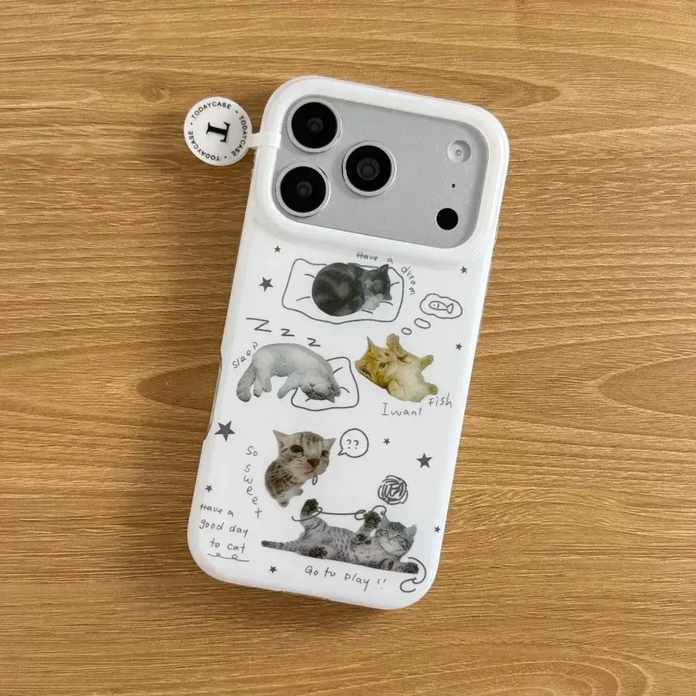Cute Lazy Sleeping Cat Kawaii - Phone Cases Kawaii recension och pris