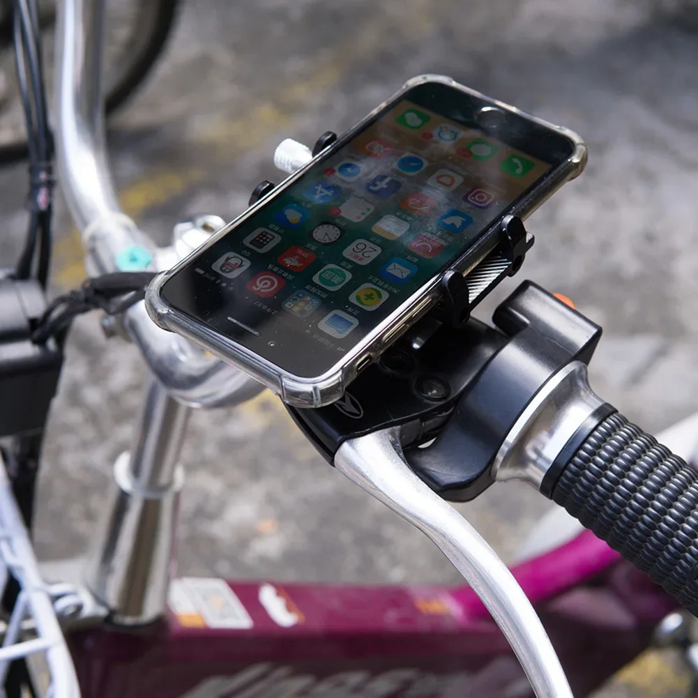 Bicycle Phone Holder Aluminum Alloy Anti-slip GPS Bracket Universal Motorcycle Scooter Mountain Bike Phone Mount Cellphone Stand