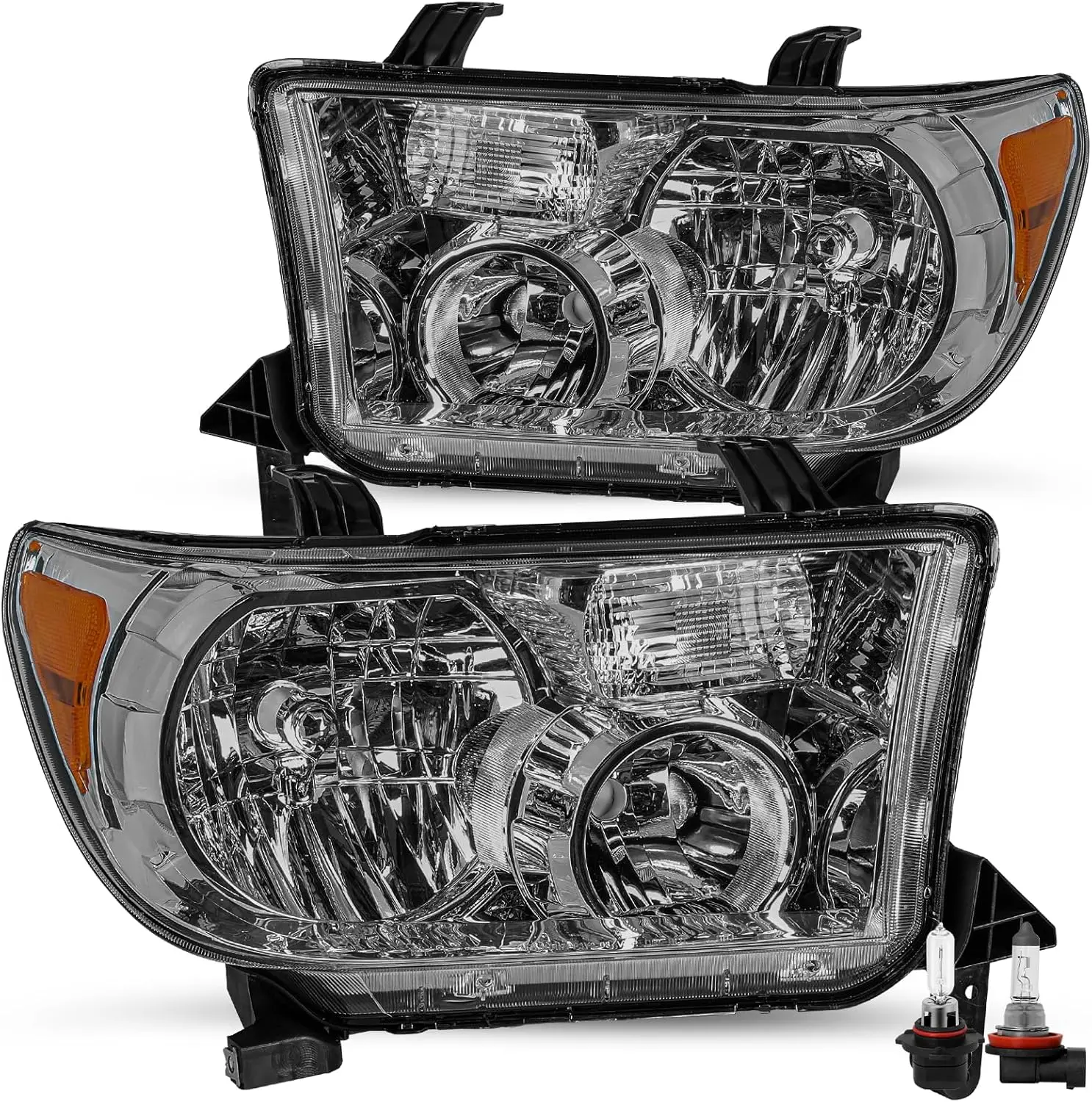 

Фара в сборе, подходит для Toyota Tundra 2007, 2008, 2009, 2010, 2011, 2012, 2013, 2008-2017, сезонный янтарный отражатель с дымовой линзой