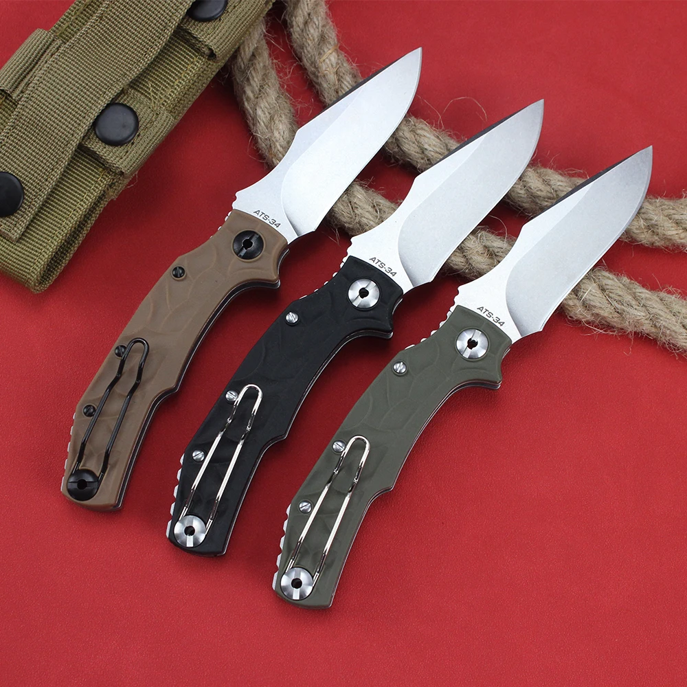 New Pocket Folding Knife 2025 60HRC High Hardness Outdoor Military Tactical Combat Survival Hunting Knives Self defense EDC Tool