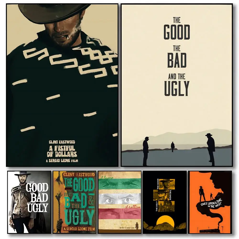 movie The Good, the Bad and the Ugly Poster Poster HD Printing Cozy Warm Style Home Decor Suitable for Living Room Bedroom Gift