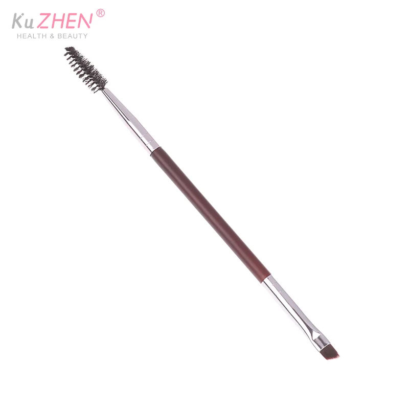 1 Uds. Cepillo para cejas, peine para pestañas, brochas de maquillaje, cepillo en ángulo de doble punta, cepillo Spoolie 2 en 1, juego de brochas para cejas, herramienta de maquillaje
