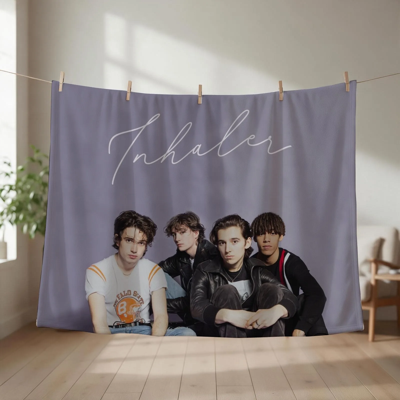 Inhaler Band Throw Blanket christmas gifts Tourist Heavy Flannel Blankets