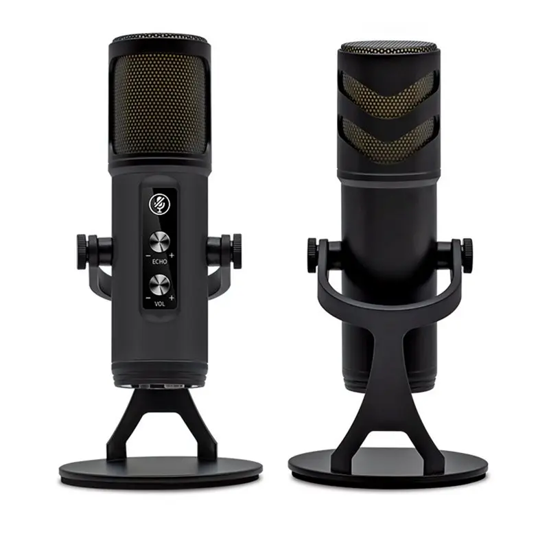 Hot-USB Microphone With Touch Mute Button Functionality And RGB Lighting Designed For PC Gaming Karaoke Recording Streamers