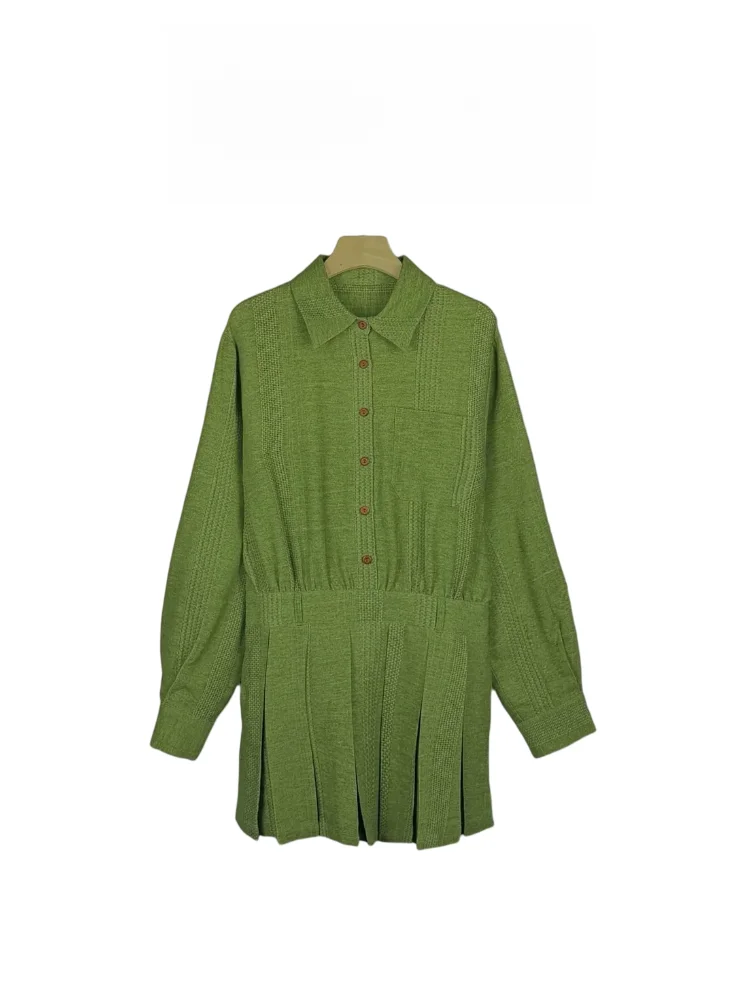 

Spring Early een irt And Skirt Set Women's Casual Vaion Outfit High Waist Pleated Skirt Breathable Comfortable Faion