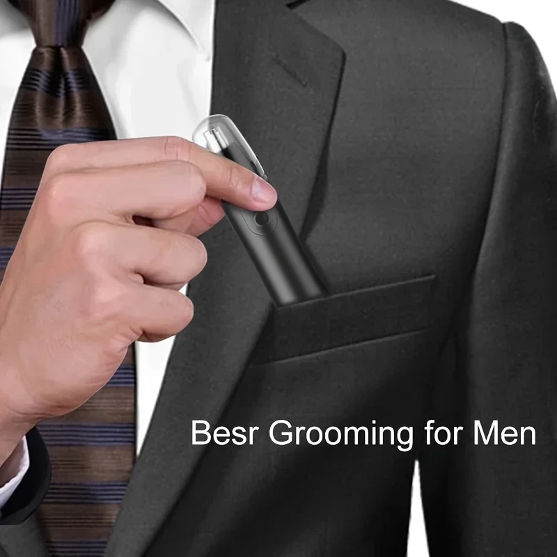 Электрический триммер для волос в носу, бритва, машинка для стрижки мужчин и женщин, триммер для ушей, шеи, бровей, бритва, мужской чистый триммер, комплект для удаления бритвы