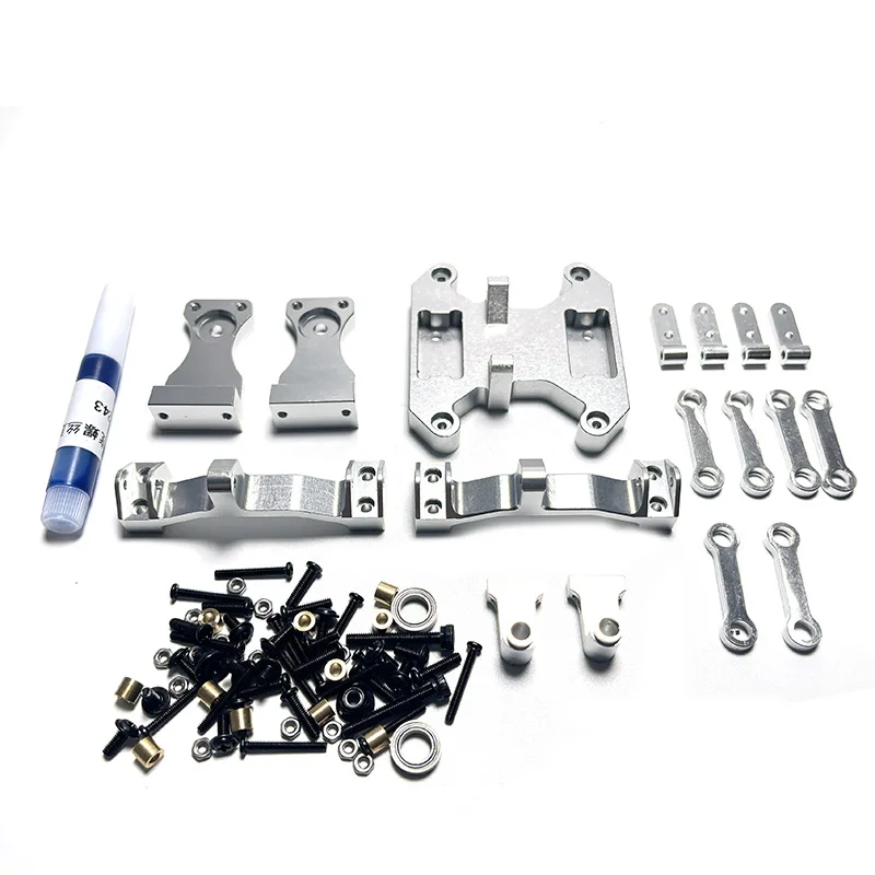 Kit de modificação de balancim de chassi de equilíbrio de metal 1:16 para WPL B16 B36 1/16 RC peças de modificação de carro acessórios de atualização
