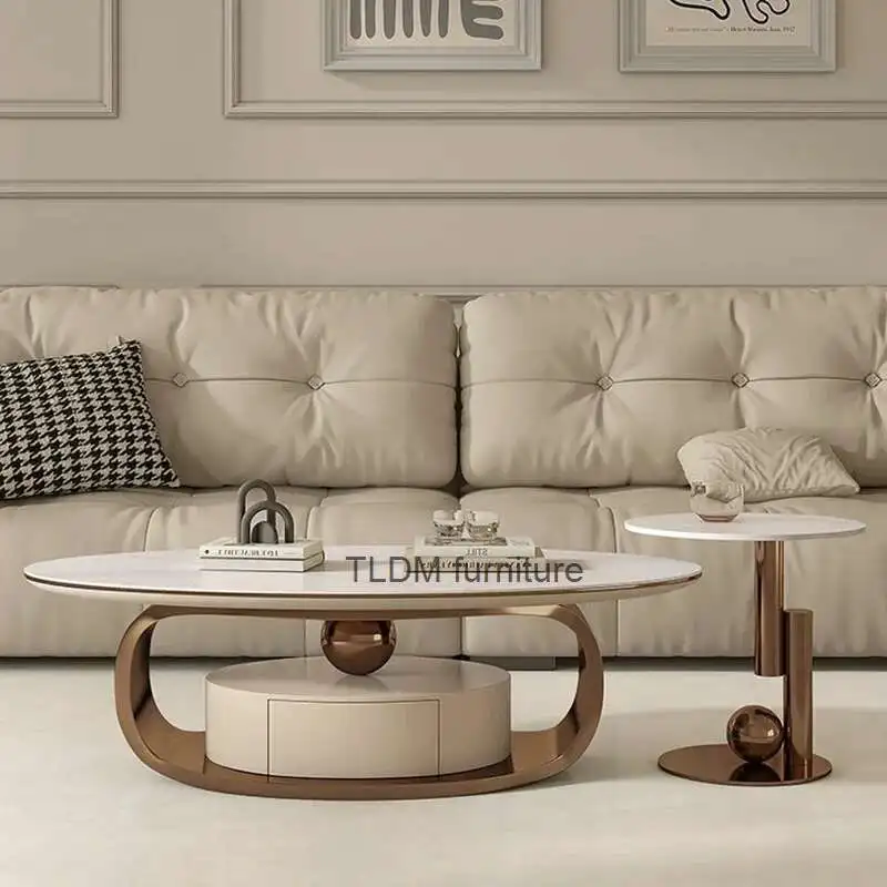 

Elegant Coffee Tables Round Decorative Minimalist Coffee Lounge Center Tables Study Tocador Mueble Maquillaje Bedroom Furniture